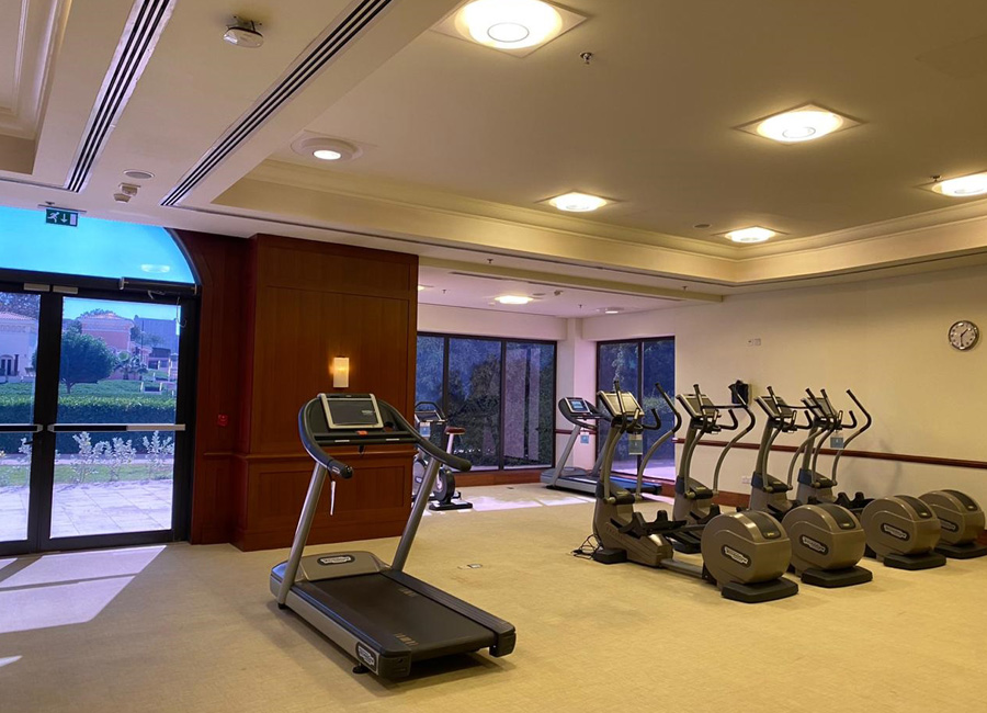 Gym at Ritz Carlton Hotel